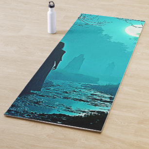 Enchanted Moonlight Forest Spirits Yoga Mat