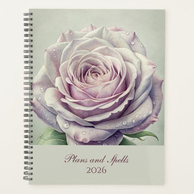 Enchanted Moonlit Rose Planner (Front)