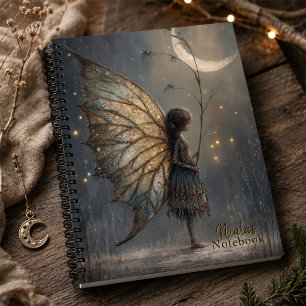Enchanted Moonlit Woodland Fairy Personalized Notebook