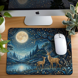 Enchanted Moonlit Zen Garden Mouse Mat