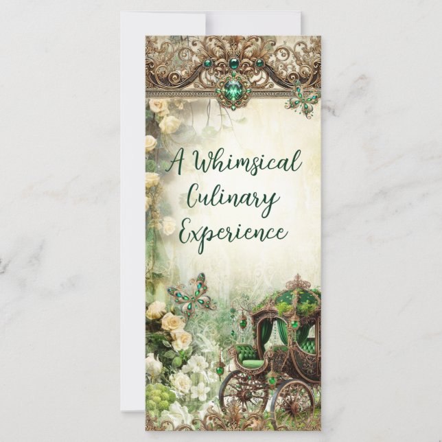 Enchanted Moss & Moonlight Fairytale Event Menu (Front)