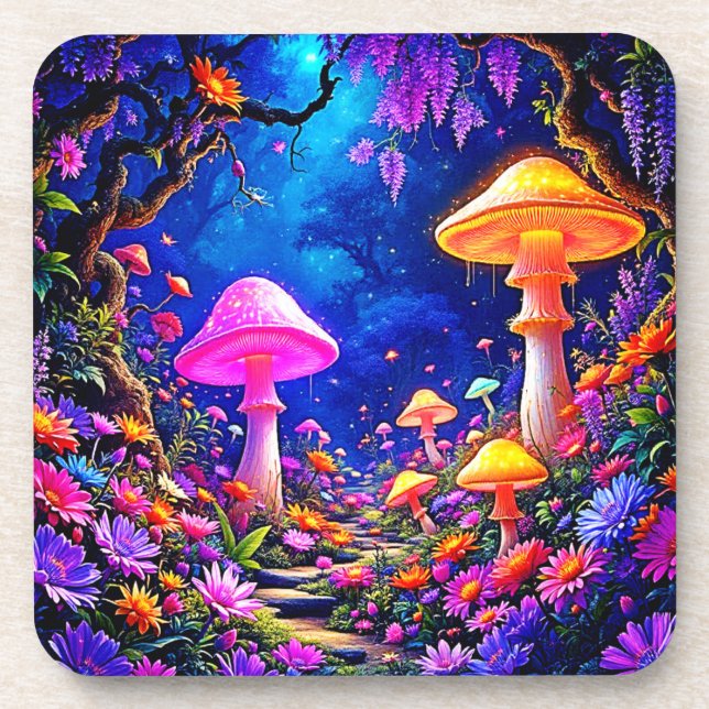 Enchanted Mushroom Forest Coaster (Front)