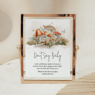 Enchanted Mushroom Forest Don't Say Baby Poster