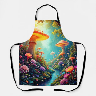 Enchanted Mushroom Forest Dream Apron