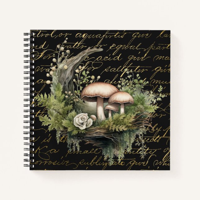Enchanted Mushroom Forest Notebook (Front)