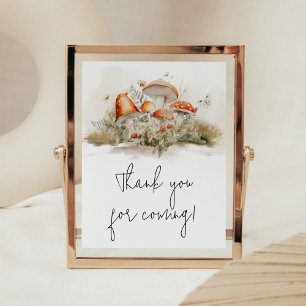 Enchanted Mushroom Forest Thank you for Coming Poster