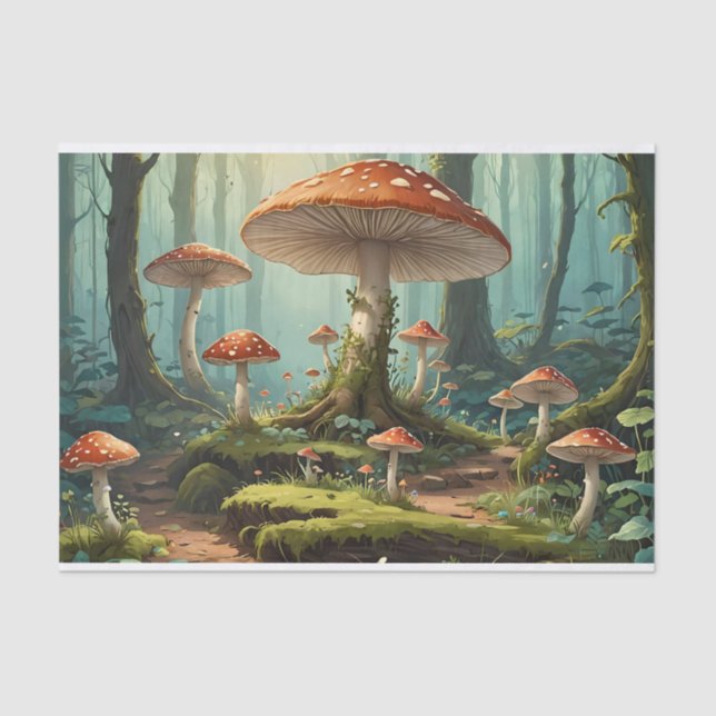 Enchanted Mushroom Forest Tissue Paper (Front)