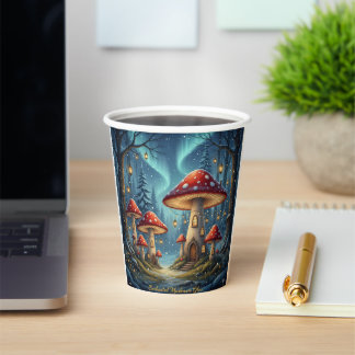  Enchanted Mushroom Glow Mug – Magical Fairy Fores Paper Cups