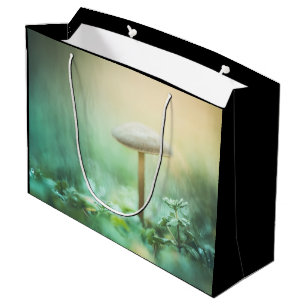 Enchanted Mushroom Nature Photo Large Gift Bag