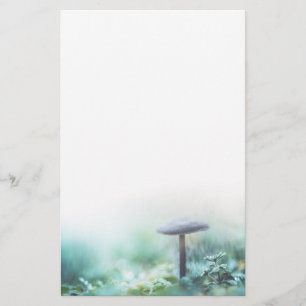 Enchanted Mushroom Nature Photo Stationery