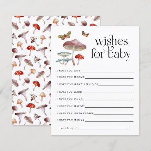 Enchanted Mushroom Wishes for Baby Card