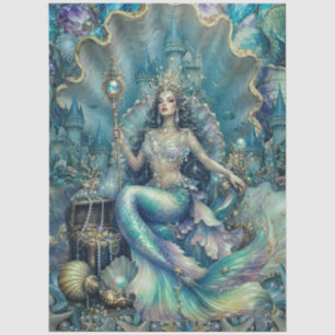 Enchanted Mystical Fantasy Mermaid Decoupage Tissue Paper