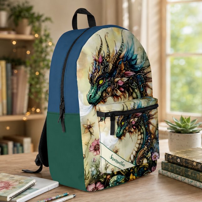 Enchanted Mythical Creature Printed Backpack (Creator Uploaded)