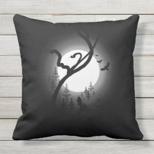 Enchanted Night Forest Cushion