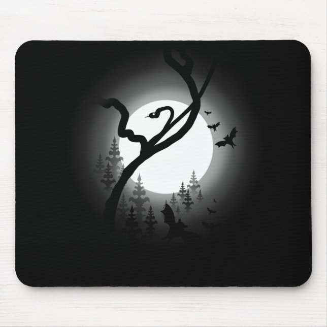 Enchanted Night Forest Mouse Mat (Front)