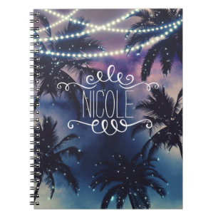 Enchanted Night Sky Evening Beach Lights Journal