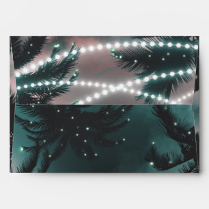 Enchanted Night Sky Evening Beach Lights Wedding Envelope