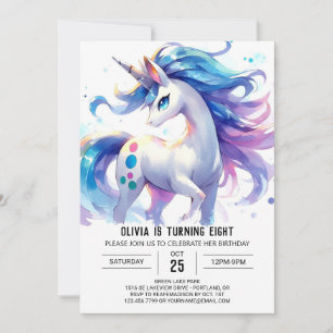 Enchanted Online Horse Birthday Invitation