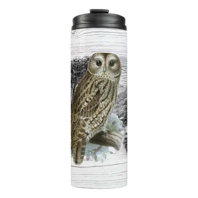Enchanted Owl in the Woods Thermal Tumbler (Front)