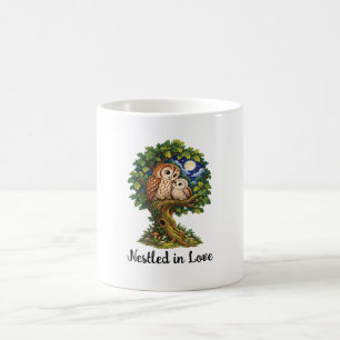 Enchanted Owl Under the Moonlight Coffee Mug