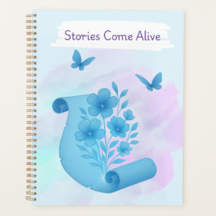 Enchanted Papyrus– Flowers & Butterflies Design Planner