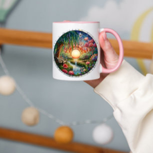 Enchanted Park Stained Glass Mosaic  Mug