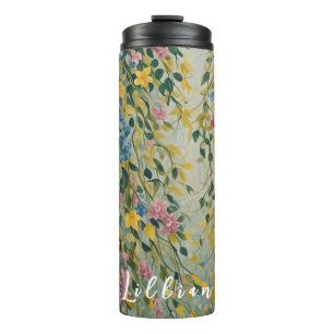Enchanted Passage: Pastel Secret Garden Thermal Tumbler