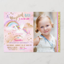 Enchanted Pegasus Unicorn Rainbow Sparkle Birthday