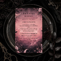 Enchanted Pink Goth Wedding