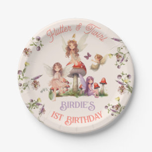 Enchanted Pixie Fairy Princess Birthday Party Paper Plate
