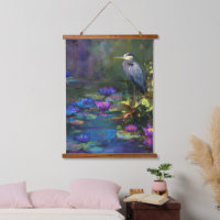Enchanted Pond Water Lily Nature Watercolor