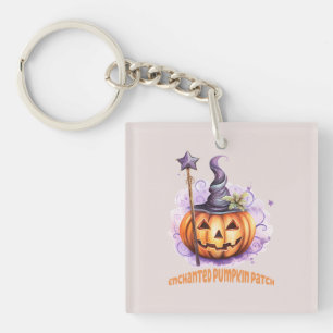 Enchanted Pumpkin Patch – Cute Jack-o’-Lantern Key Ring