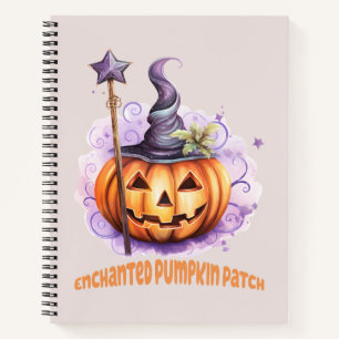 Enchanted Pumpkin Patch – Cute Jack-o’-Lantern Notebook