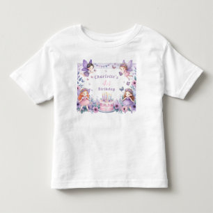 Enchanted Purple Fairy garden - Birthday  Toddler T-Shirt