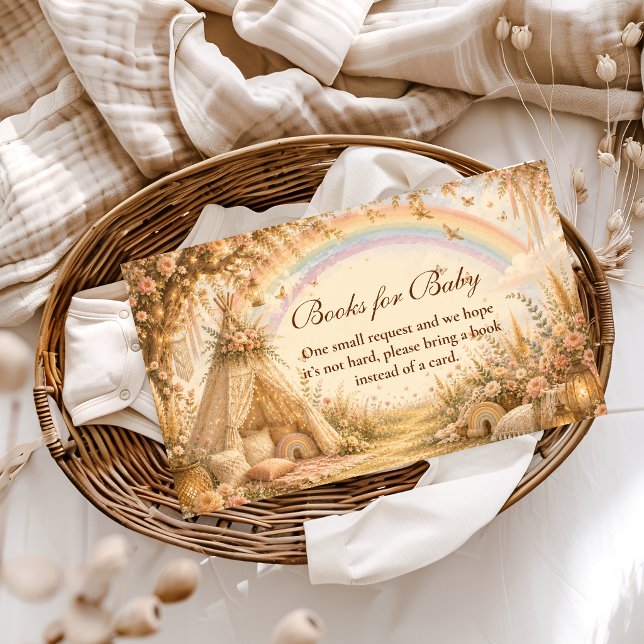 Enchanted Rainbow Boho Books for Baby Enclosure Card (Creator Uploaded)