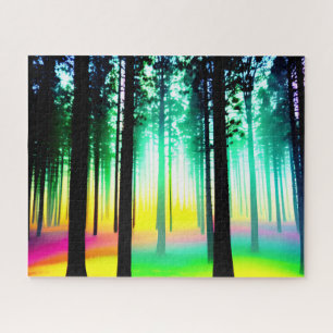 Enchanted Rainbow Heavenly Forest Jigsaw Puzzle