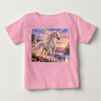 Enchanted Rainbow Unicorn Pink Baby T-Shirt