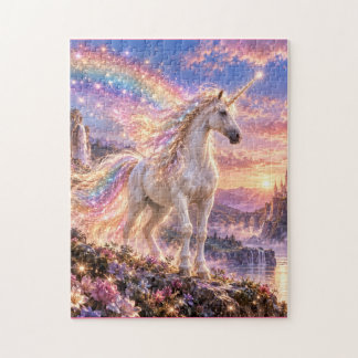 Enchanted Rainbow Unicorn Pink Jigsaw Puzzle