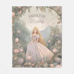 Enchanted Rapunzel Princess Fleece Blanket