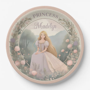 Enchanted Rapunzel Princess Paper Plate