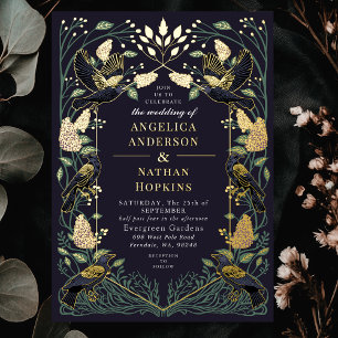 Enchanted Raven Lilac Gothic Wedding
