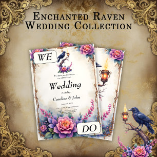 Enchanted Raven Wedding Collection  Invitation
