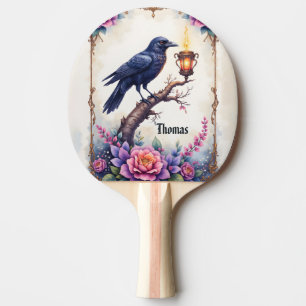 Enchanted Raven Wedding Collection Ping Pong Paddle