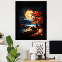 Enchanted Realm Of The Orange Moon by Xzendor7