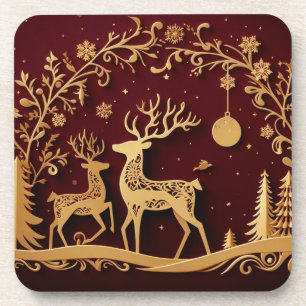 Enchanted Reindeer – Holiday Whimsy Coaster