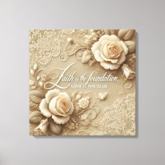 Enchanted Rose AI art  Canvas Print