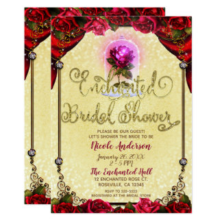 Beauty And The Beast Bridal Shower Invitations 6