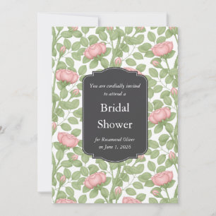 Enchanted Rose Garden White Wedding Event Invitation