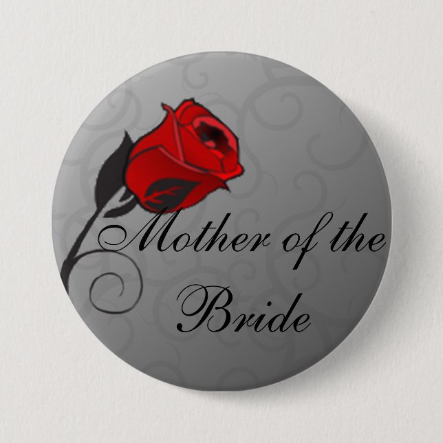 Enchanted Roses  Mother of the Bride Button (Front)