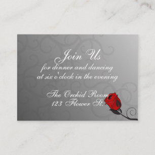 Enchanted Roses Reception Cards